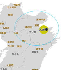 大分の地図