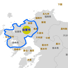 佐賀の地図