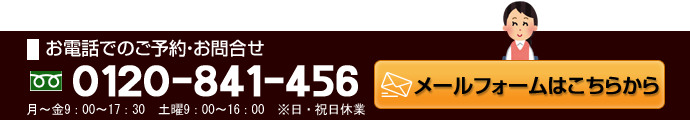 お問合せ・0120-841-456